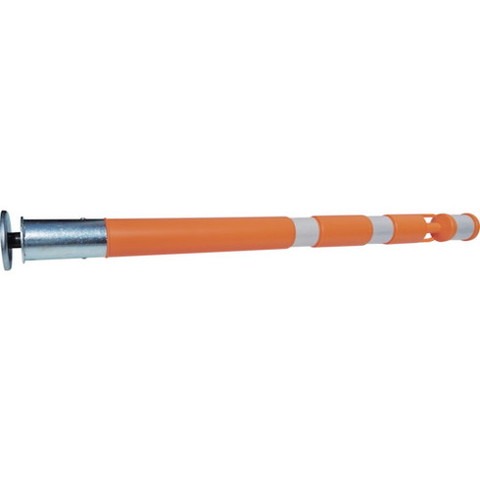 TRUSCO トラスコ 敷キ鉄板専用強力マグネット式ポール 80Φ×H800オレンジ/白 MGPORW(代引不可)