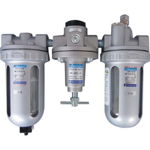 日本精器 FRLユニット8A BN2501B8(代引不可)【送料無料】