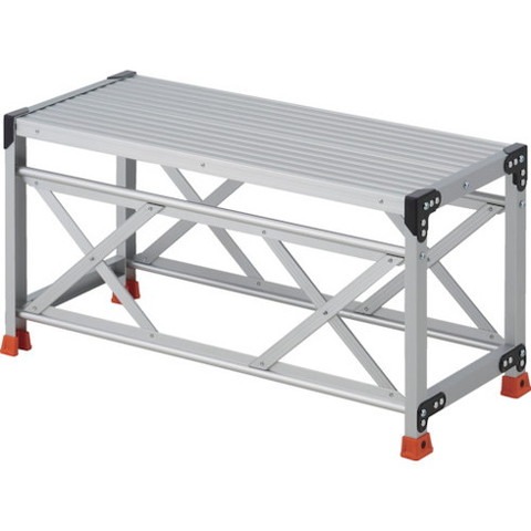 TRUSCO トラスコ 作業用踏台 1段 高サ0.5m 天板1000×400 TSF1105 組立品 組立設置不可(代引不可)【送料無料】
