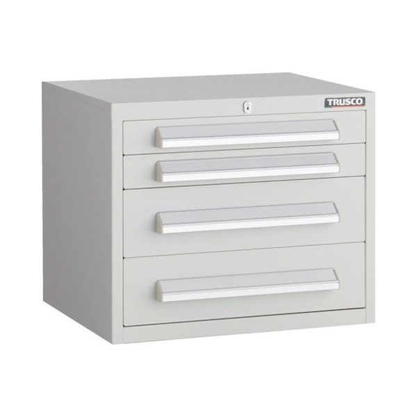 TRUSCO トラスコ WLVR型キャビネット 500X412XH420 引出4段 W色 WLVR422W(代引不可)【送料無料】