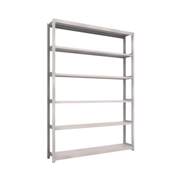 TRUSCO トラスコ M2型軽中量棚 1760X300XH2400 6段 単体 ネオグレー M28636 組立品 組立設置不可(代引不可)【送料無料】の通販は