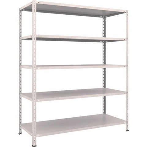 TRUSCO トラスコ 軽量棚 中棚ボルトレス型1500X600X1800 5段 ネオグレー L65W15 組立品 組立設置不可(代引不可)【送料無料】