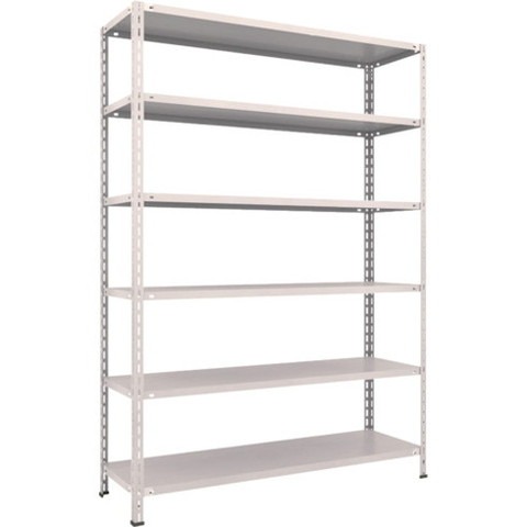 TRUSCO トラスコ 軽量棚 中棚ボルトレス型1500X450X2100 6段 ネオグレー L75X16 組立品 組立設置不可(代引不可)【送料無料】