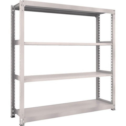 TRUSCO トラスコ M3型中量棚 1800X471XH1800 4段 単体 ネオグレー M36654 組立品 組立設置不可(代引不可)【送料無料】