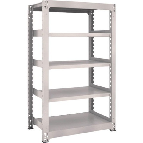 TRUSCO トラスコ M3型中量棚 900X571XH1500 5段 単体 ネオグレー M35365 組立品 組立設置不可(代引不可)【送料無料】 22,613円