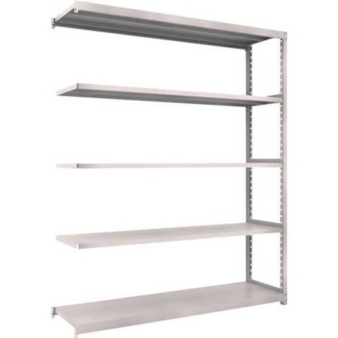 TRUSCO トラスコ M2型軽中量棚 1760X450XH2100 5段 連結 ネオグレー M27645B 組立品 組立設置不可(代引不可)【送料無料】