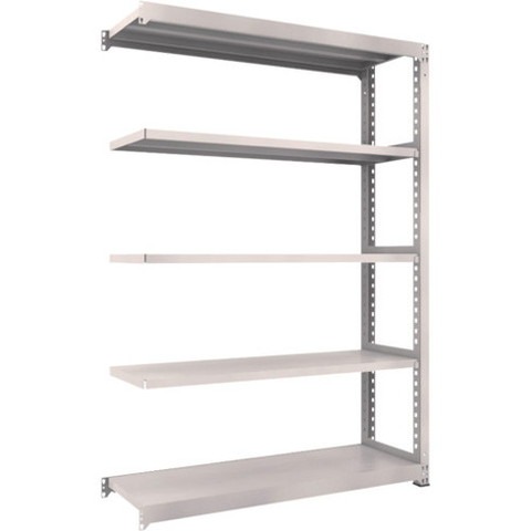 TRUSCO トラスコ M3型中量棚 1500X471XH2100 5段 連結 ネオグレー M37555B 組立品 組立設置不可(代引不可)【送料無料】