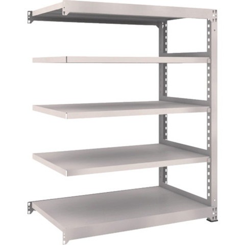 TRUSCO トラスコ M5型中量棚 1200X721XH1500 5段 連結 ネオグレー M55475B 組立品 組立設置不可(代引不可)【送料無料】