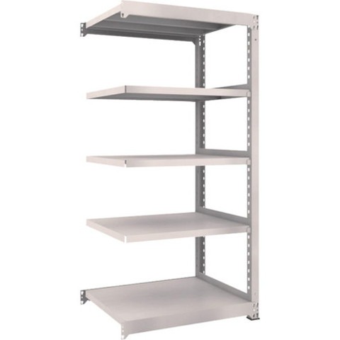 TRUSCO トラスコ M5型中量棚 900X721XH1800 5段 連結 ネオグレー M56375B 組立品 組立設置不可(代引不可)【送料無料】