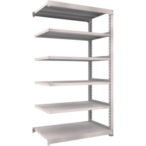 TRUSCO トラスコ M5型中量棚 1200X721XH2100 6段 連結 ネオグレー M57476B 組立品 組立設置不可(代引不可)【送料無料】