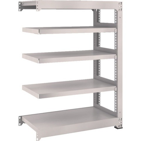 TRUSCO トラスコ M5型中量棚 900X471XH1200 5段 連結 ネオグレー M54355B 組立品 組立設置不可(代引不可)【送料無料】 27,130円
