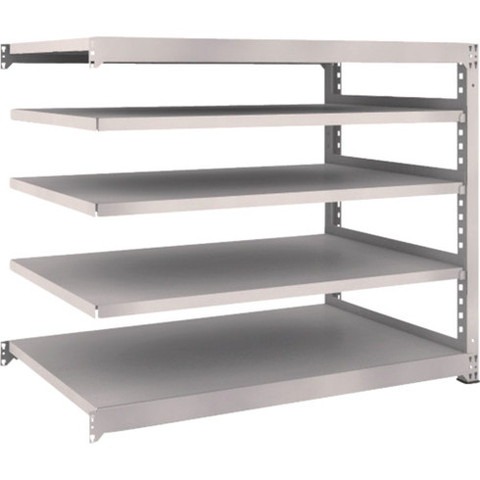 TRUSCO トラスコ M5型中量棚 1500X921XH1200 5段 連結 ネオグレー M54595B 組立品 組立設置不可(代引不可)【送料無料】の通販は 37,031円