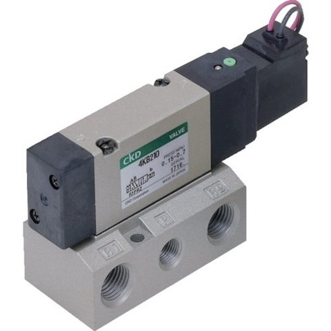 CKD 4Kシリーズパイロット式5ポート弁セレックスバルブ 4KB31010DC24V(代引不可)【送料無料】