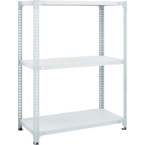 TRUSCO トラスコ SBL型抗菌塗装セミボルトレス軽量棚 W1500XD600XH1200 3段 W色 SBL4563W 組立品 組立設置不可(代引不可)【送料無料】 27,300円