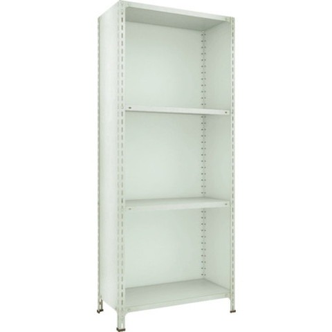 TRUSCO トラスコ 軽量棚背板・側板付 1200X300XH2100 4段 ネオグレー 74V24(代引不可)【送料無料】