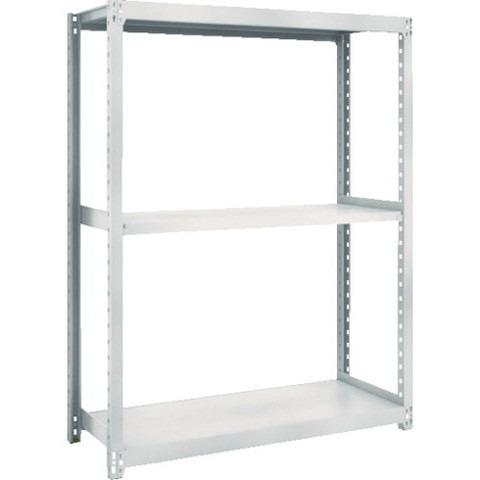 TRUSCO トラスコ M2型軽中量棚 860X300XH1500 3段 単体 ネオグレー M25333 組立品 組立設置不可(代引不可)【送料無料】