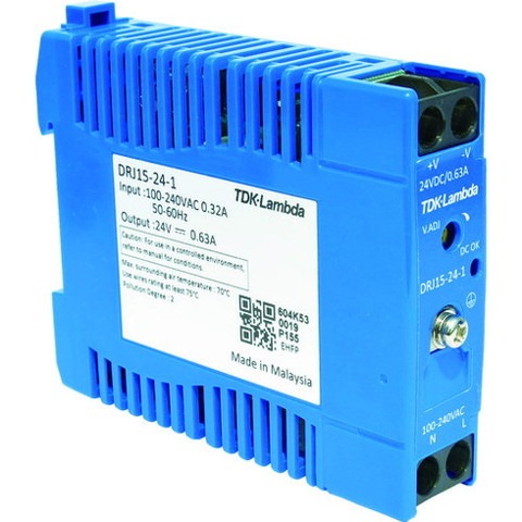 TDKラムダ DINレール取付専用ユニット型電源 DRJ 15W ブロック端子 DRJ15241(代引不可)【送料無料】