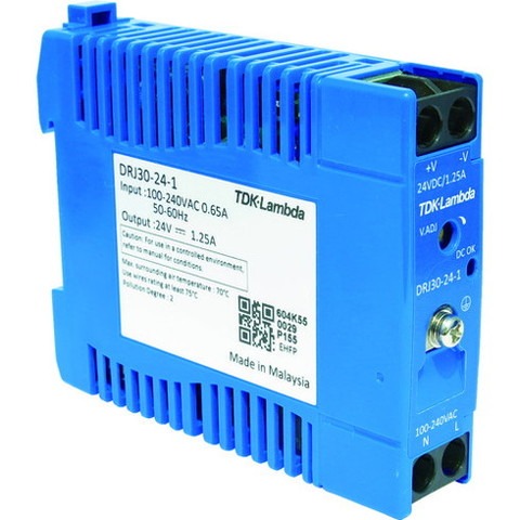 TDKラムダ DINレール取付専用ユニット型電源 DRJ 30W ブロック端子 DRJ30241(代引不可)【送料無料】
