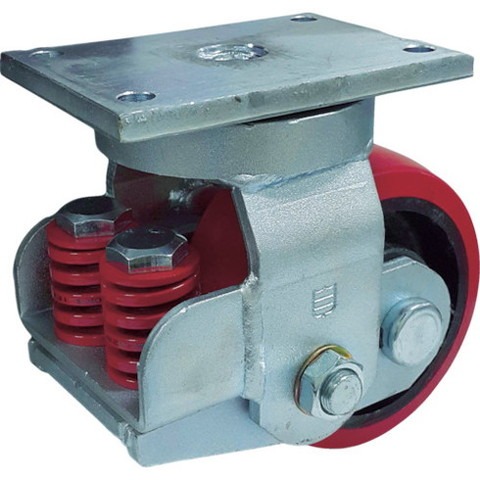 SAMSONG スプリング機能付キキャスター 自在200mm 耐荷重1100kg TP7581PCIBB(代引不可)【送料無料】の通販は 51,720円