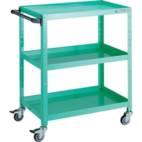 TRUSCO トラスコ ラビットワゴン 700X450 ハンドル付 ウレタン車輪 YG色 RBW973HUYG(代引不可)【送料無料】