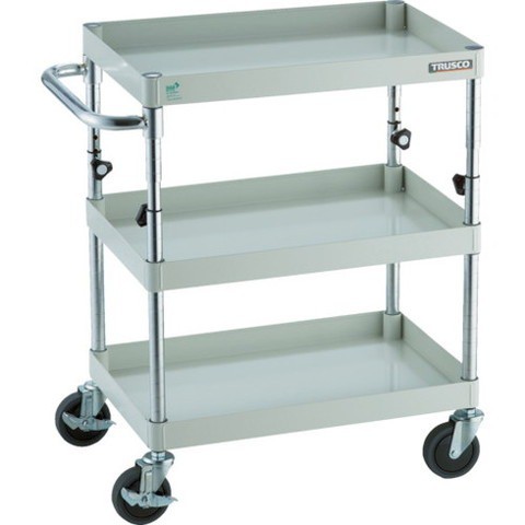 TRUSCO トラスコ フェニックスワゴン 省音 900X600XH880~1130 3段 W色 PEWA993W 組立品 組立設置不可(代引不可)【送料無料】の通販は