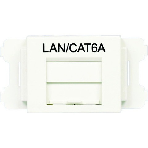 パンドウイット JISプレート用シャッター付キアダプタ 白 LAN・CAT6A (10個入) CMAOSSP6AMWX(代引不可)【送料無料】