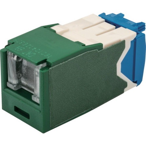 パンドウイット カテゴリ6A シャッター付モジュラージャック 緑 CJH6X88TGGR(代引不可)