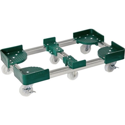 TRUSCO トラスコ 伸縮式コンテナ台車 内寸400-500X600-700 ストッパー付 FCD64060S 組立品 組立設置不可(代引不可)【送料無料】