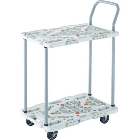 TRUSCO トラスコ 2段式ルートバン 600X400 ハンドル付 ストッパー付 黒 MPK6024SBK 組立品 組立設置不可(代引不可)【送料無料】の通販は 13,110円