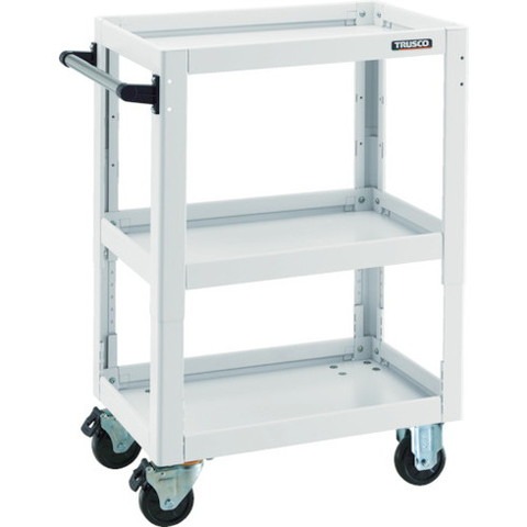 TRUSCO トラスコ ツールワゴンドルフィン 高サ調節式 750X500 W DLWSA973W(代引不可)【送料無料】