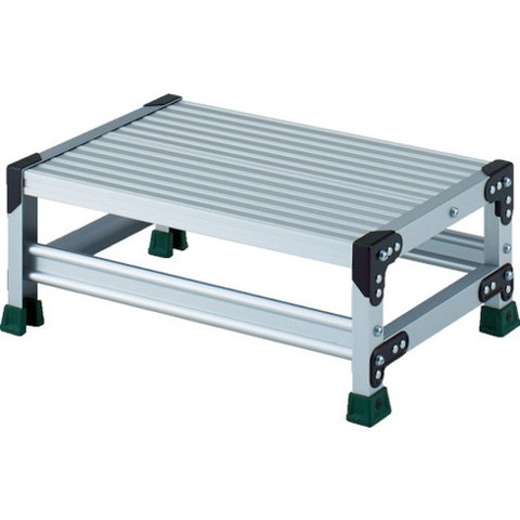 TRUSCO トラスコ アルミ合金製作業台 1段 高サ0.25m 天板600×400 TSF1625 組立品 組立設置不可(代引不可)【送料無料】の通販は