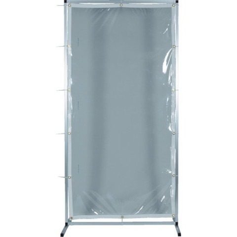 TRUSCO トラスコ アルミ製衝立 透明防炎タイプ W1000XH1500 AF1015TM 組立品 組立設置不可(代引不可)【送料無料】