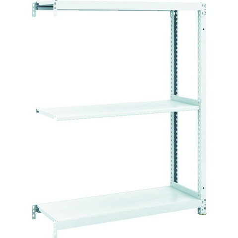 TRUSCO トラスコ M1型抗菌塗装ボルトレス軽量棚900X320XH1200 3段 連結 M14333B 組立品 組立設置不可(代引不可)【送料無料】