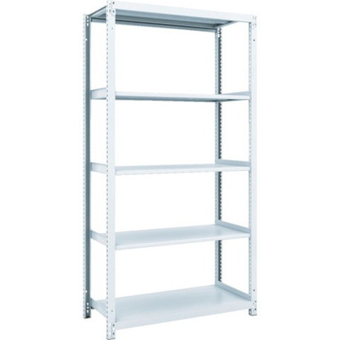 TRUSCO トラスコ M1型抗菌塗装ボルトレス軽量棚900X420XH1800 5段 M16345 組立品 組立設置不可(代引不可)【送料無料】の通販は