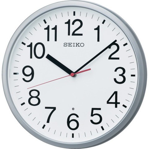 SEIKO 電波掛時計 直径305×45 P枠 銀色メタリック KX230S(代引不可)【送料無料】