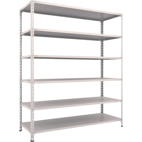 TRUSCO トラスコ 軽量棚開放型 W1800XD600XH2100 6段 ネオグレー 76W16 組立品 組立設置不可(代引不可)【送料無料】の通販は