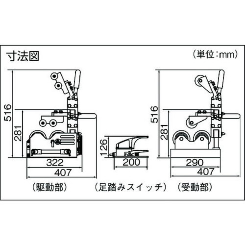 育良 ウェルドローラー(40510) ISK-WR125E 育良精機(株) 水道・空調配管用工具 パイプバイス(代引不可)【送料無料】_1