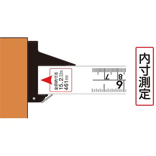 シンワ 3倍尺 ノビ助 一方向式2 E15尺5寸 併用目盛 65195 シンワ測定(株) 測定工具 直尺(代引不可)【送料無料】_5