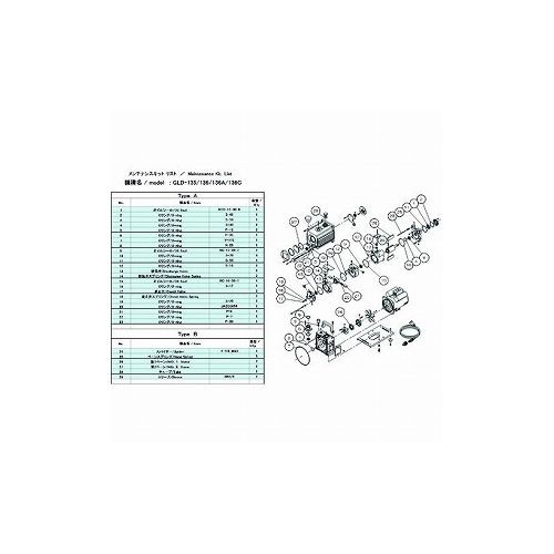 ULVAC GLD-135/136/136A/136C用メンテナンスキットA GLD-136A/136C (株)アルバック ポンプ 真空ポンプ(代引不可)【送料無料】