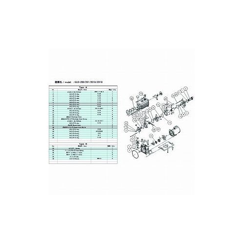 ULVAC GLD-200/201/201A/201B用メンテナンスキットB GLD-201A/201B (株