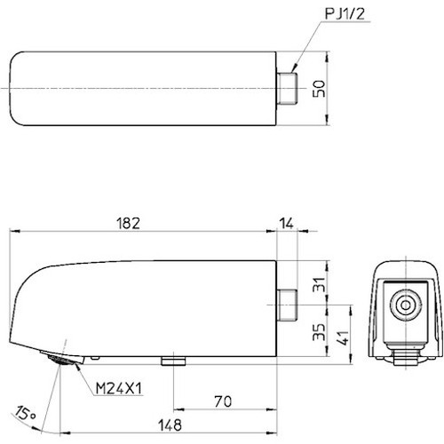 SANEI 自動横水栓 EY102DC-13 SANEI(株) 管工機材 混合栓 水栓(代引不可)【送料無料】_1