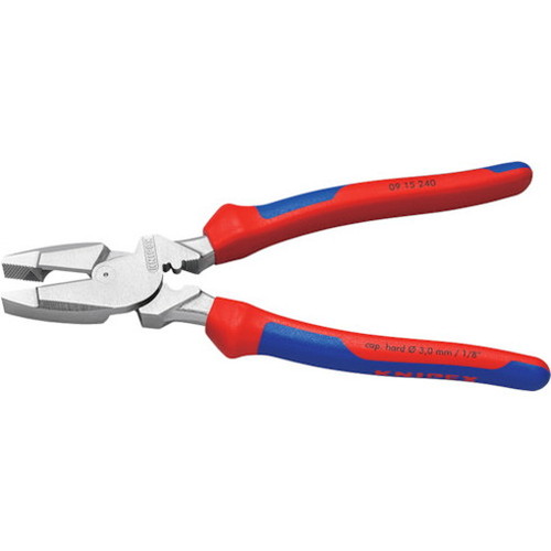 KNIPEX 架線工事用強力ペンチ圧着付 0915-240 KNIPEX社 プライヤー・ニッパ・ピンセット ペンチ(代引不可)【送料無料】_1