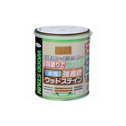 アサヒペン 水性強着色ウッドステイン 1.6L オーク 464699 (株)アサヒペン 塗装・内装用品 塗料(代引不可)【送料無料】の通販は 5,270円