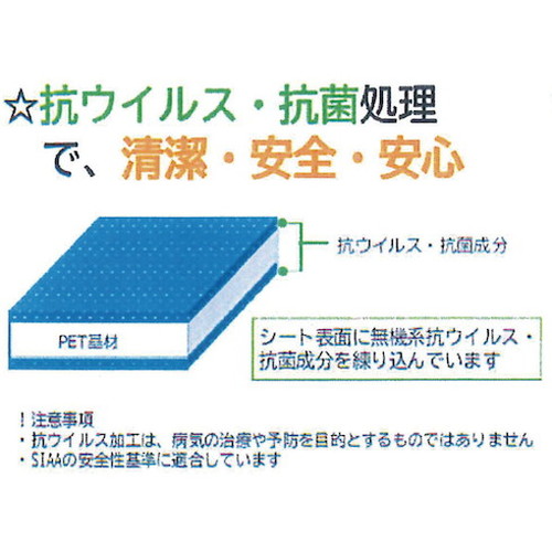 光 ペットエース透明 抗菌・抗ウイルスタイプ600×900×3mm PACV960-30 (株)光 工業用素材 樹脂素材(代引不可)【送料無料】