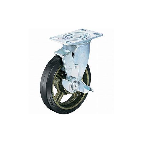 ハンマー 重荷重用旋回式ゴム車(イモノホイール・ラジアルボールベアリング)200mm SP付 519HPS-CR200 ハンマーキャスター(株) キャスター 重荷重用キャスター(代引不可)【送料無料】