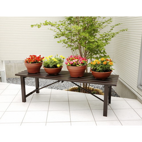 ハセガワ アルミ縁台 TG型 天板L150×W46×H45cm TG2.0-1545 長谷川工業(株) オフィス家具 ロビーチェア ベンチ(代引不可)【送料無料】_1