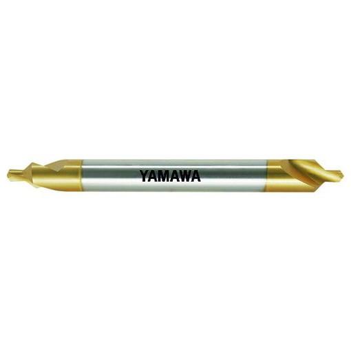 ヤマワ ロングシャンクコーティング強ネジレ溝A形90° センタ穴ドリル CE-QL V L150 1X90°X4 CEQLV1501X90X4 切削工具 切削工具 面取り工具 センタードリル(代引不可)【送料無料】
