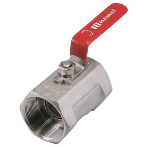 ハマイ ステンレス製ネジ込ミボールバルブ(レバー) BST0125RC 工事 照明用品 工事 照明用品 管工機材 バルブ(代引不可)【送料無料】