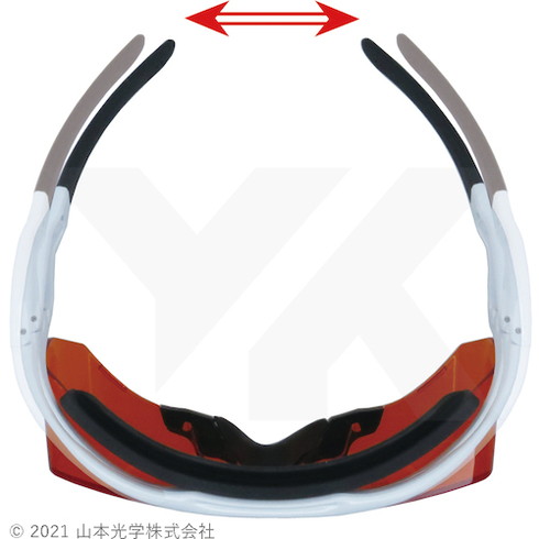 YAMAMOTO レーザー光用遮光一眼形メガネ CEYL780UVBGLT 保護具 保護具 保護メガネ 防災面 レーザー用保護メガネ(代引不可)【送料無料】_2