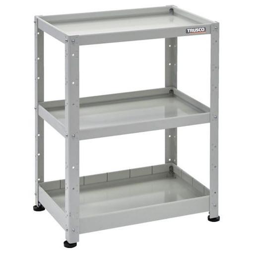 TRUSCO 小型物品棚 バーディワゴン固定型 600X400 浅2深1段 ホワイト BDWR963F1W 物流 保管用品 物流 保管用品 ツールワゴン スチール製ワゴン(ボルトタイプ)(代引不可)【送料無料】の通販は 18,060円